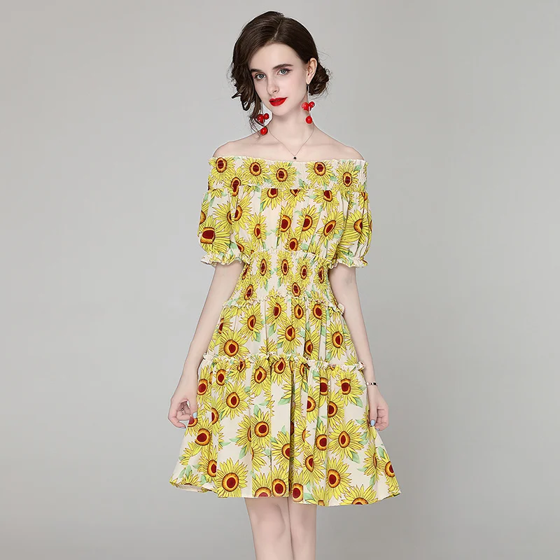 Womens Summer Beach Mini Dress Puff Sleeve Sexy Slash Neck Ladies Print Dreeses Off Shoulder Vestidos For Femela Boho Dress
Womens Summer Beach Mini Dress Puff Sleeve Sexy Slash Neck Ladies Print Dreeses Off Shoulder Vestidos For Femela Boho Dress