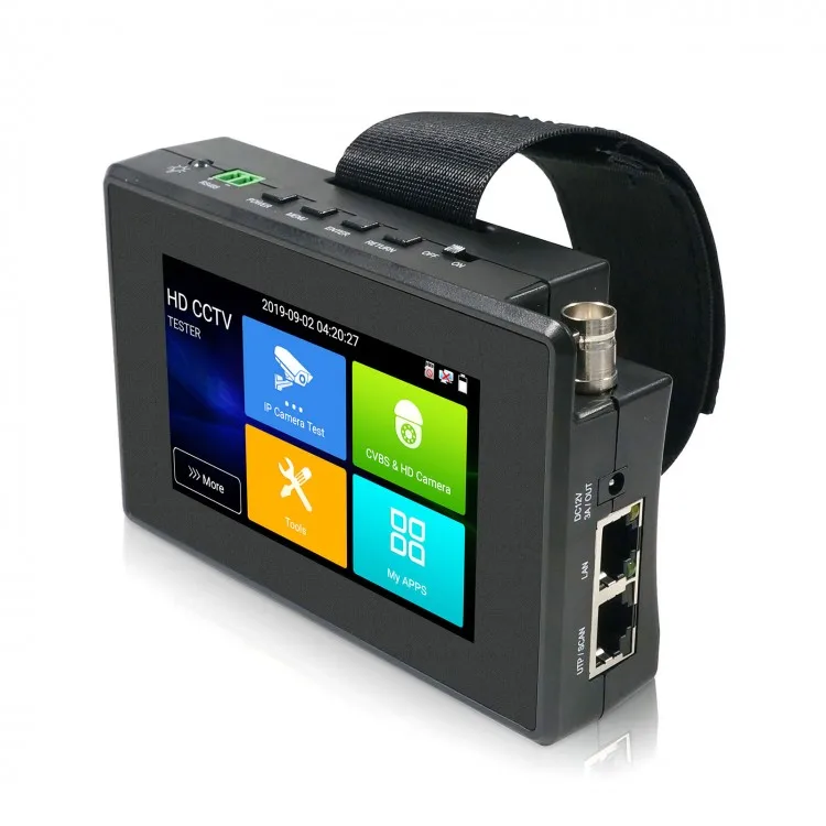 IPC-1800ADH Plus 4" Wrist HD CCTV Tester 4K H.265 8MP IP CVBS CVI TVI AHD Camera Tester with WiFi Hotspot
IPC-1800ADH Plus 4" Wrist HD CCTV Tester 4K H.265 8MP IP CVBS CVI TVI AHD Camera Tester with WiFi Hotspot