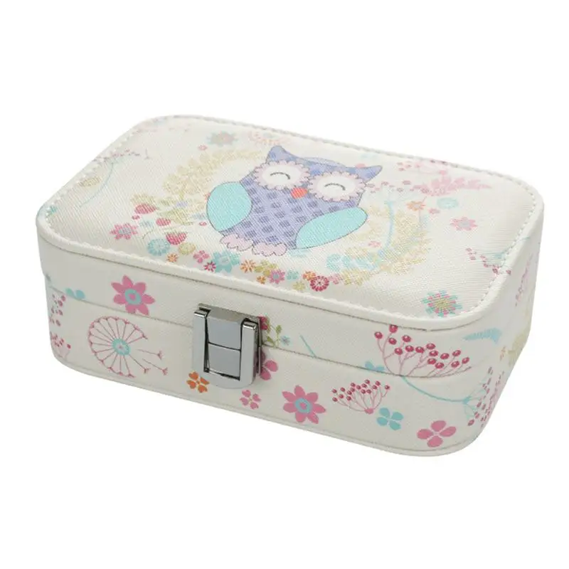 1pc Printing Jewelry Case Earrings Rings Holder Cosmetics Storage Box for Travel (Blue)
1pc Printing Jewelry Case Earrings Rings Holder Cosmetics Storage Box for Travel (Blue)