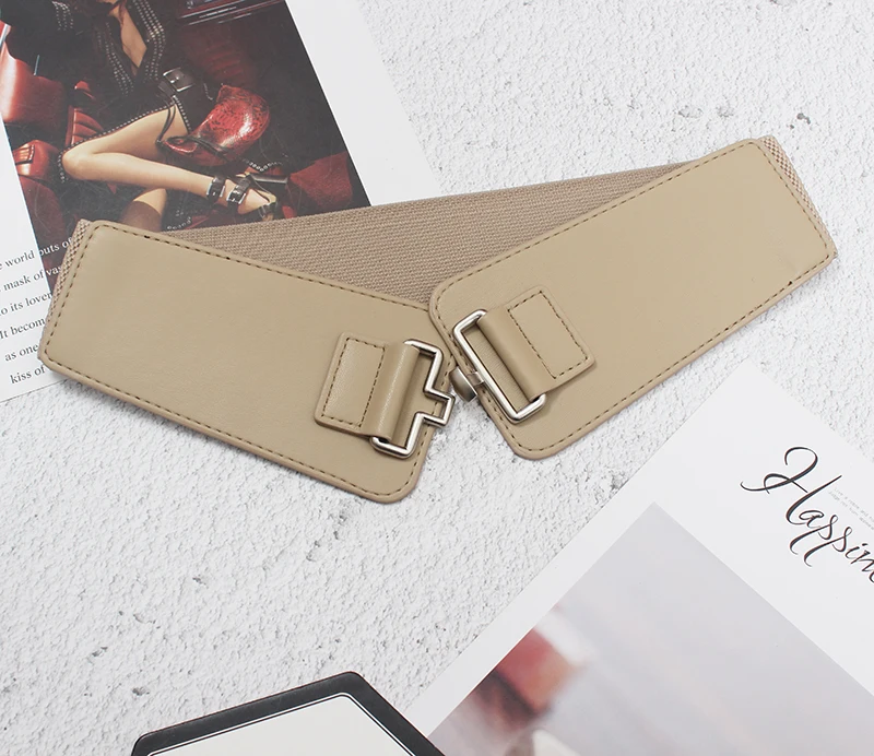 Fashion Women's Belt with Skirt Waist Width Korean Retro Sweater Coat Belt Decoration Waist Elastic Belt 
Fashion Women's Belt with Skirt Waist Width Korean Retro Sweater Coat Belt Decoration Waist Elastic Belt