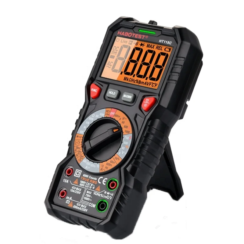 Multi Function Tester Professional Digital Multimeter Amp Meter Voltage Current Ohm Capacitance Frequency Diode Test HABOTEST
Multi Function Tester Professional Digital Multimeter Amp Meter Voltage Current Ohm Capacitance Frequency Diode Test HABOTEST