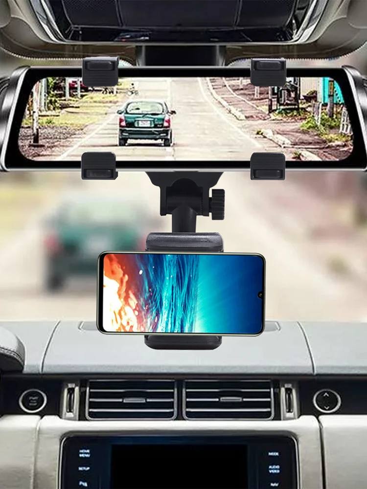 Universal Car Phone Holder Rearview Mirror Phone Mount 360 Degree Rotating Rearview Mirror GPS Phone Bracket For 3"-6.5" Phones
Universal Car Phone Holder Rearview Mirror Phone Mount 360 Degree Rotating Rearview Mirror GPS Phone Bracket For 3"-6.5" Phones
