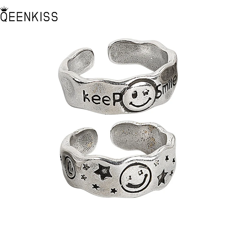 QEENKISS RG6416 2022 Fine Jewelry Wholesale Fashion Woman Girl Birthday Wedding Gift Round Smiley 925 Sterling Silver Open Ring
QEENKISS RG6416 2022 Fine Jewelry Wholesale Fashion Woman Girl Birthday Wedding Gift Round Smiley 925 Sterling Silver Open Ring