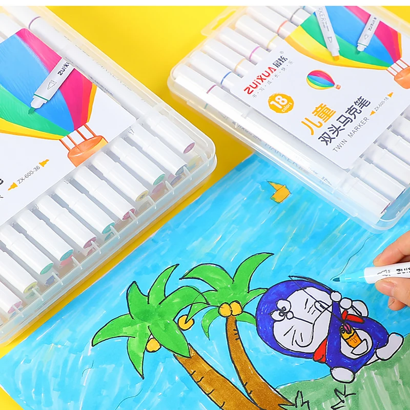 2021 Double-headed Marker Set 12/18/24/36 Color Pack Student Stationery Watercolor Pen Art Professional Painting Stroke
2021 Double-headed Marker Set 12/18/24/36 Color Pack Student Stationery Watercolor Pen Art Professional Painting Stroke