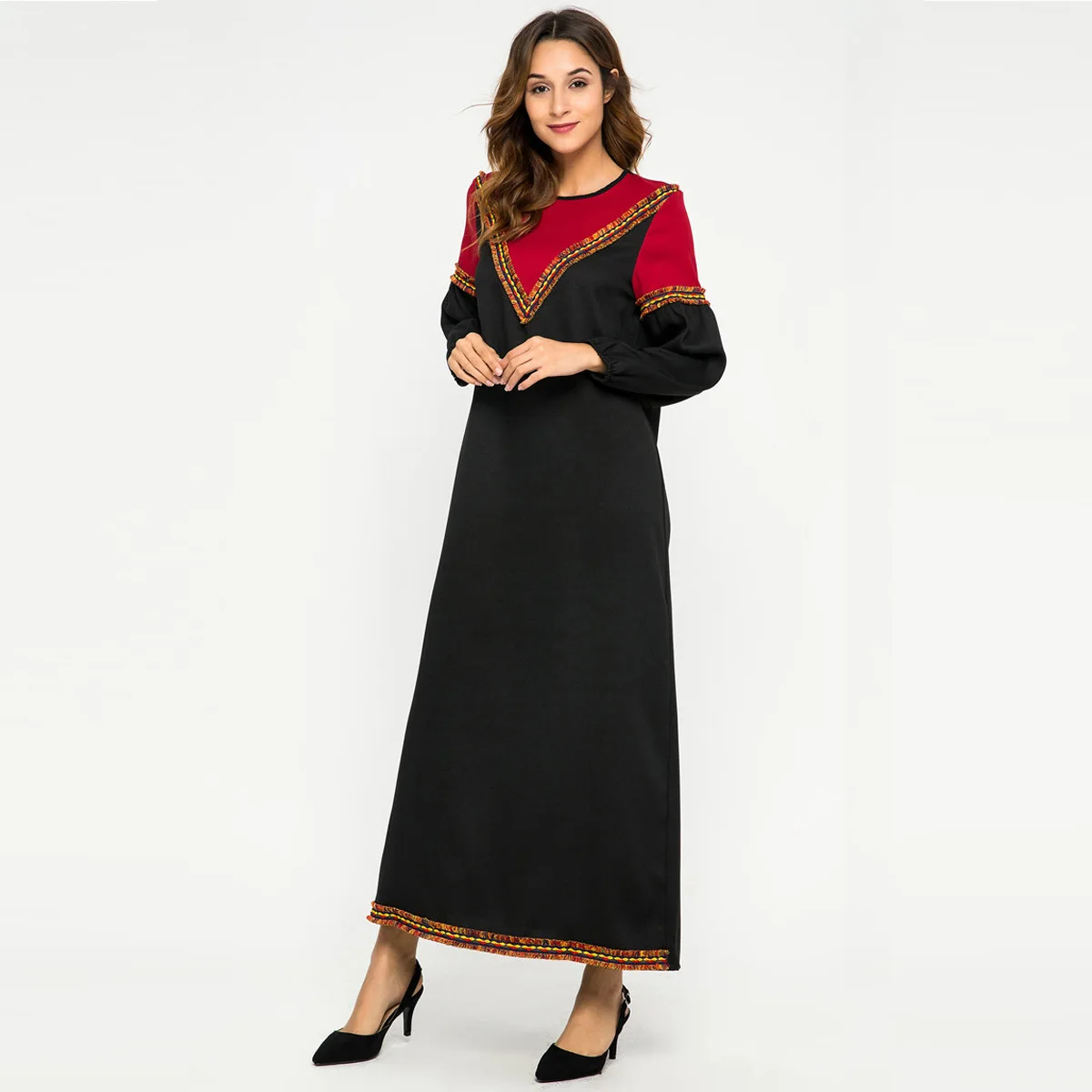 NEWLY ARRIVAL Muslin Long Skirt Middle Eastern Turkish Robe New Spring Color Patchwork Dress Summer Long-type Dress 
NEWLY ARRIVAL Muslin Long Skirt Middle Eastern Turkish Robe New Spring Color Patchwork Dress Summer Long-type Dress