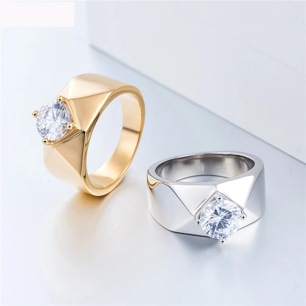 Wholesale Arrival Engagement Fashion Jewelry Rings Titanium Steel Wedding Lover Finger Ring For Men And Women Party Gifts
Wholesale Arrival Engagement Fashion Jewelry Rings Titanium Steel Wedding Lover Finger Ring For Men And Women Party Gifts