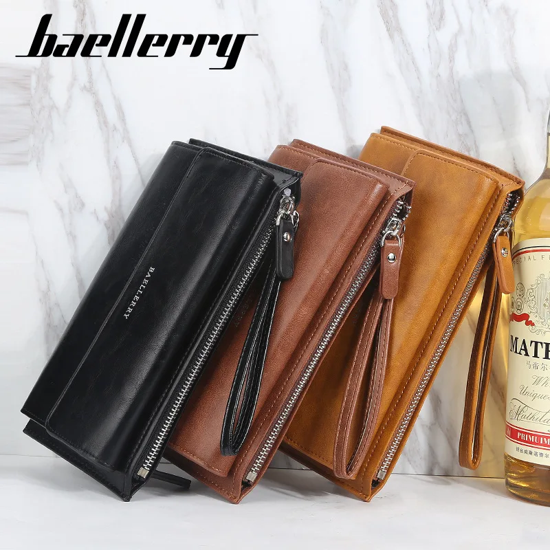 Baellerry New Men Wallets Long Card Holder Male Purse High Quality Zipper Large Capacity PU Leather Wallet For Men
Baellerry New Men Wallets Long Card Holder Male Purse High Quality Zipper Large Capacity PU Leather Wallet For Men
