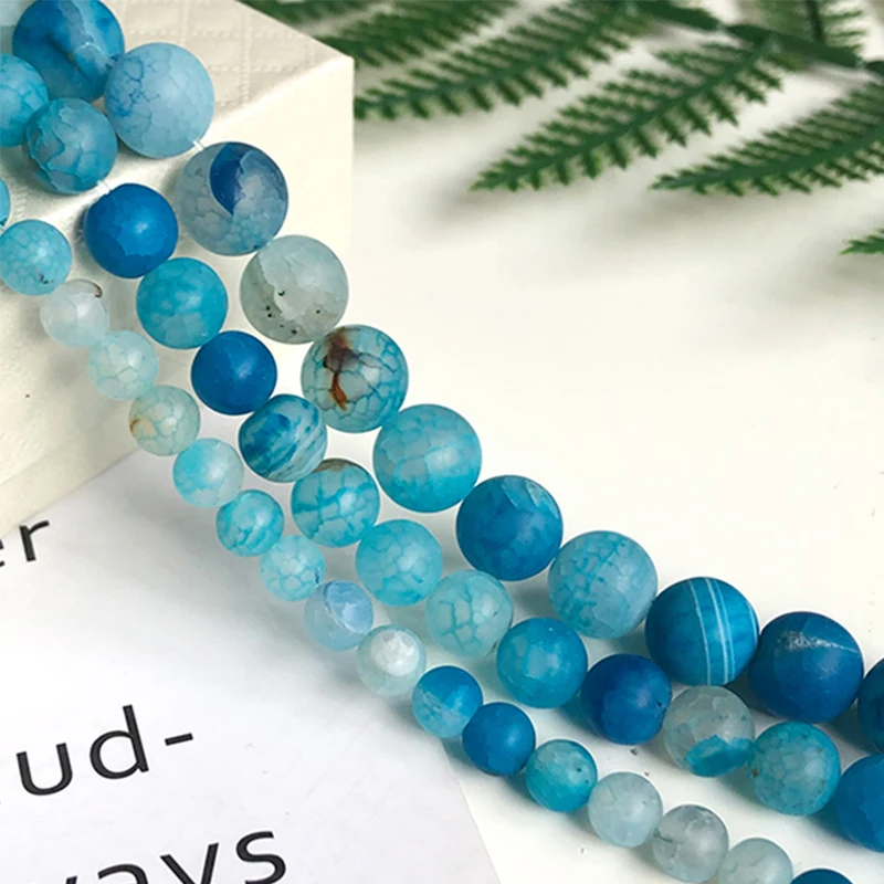 6 8 10mm 15'' Natural Matte Dark Blue Dragon Pattern agate Loose Stone Beads Fit DIY Bracelet Necklace Beads For Jewelry Making
6 8 10mm 15'' Natural Matte Dark Blue Dragon Pattern agate Loose Stone Beads Fit DIY Bracelet Necklace Beads For Jewelry Making