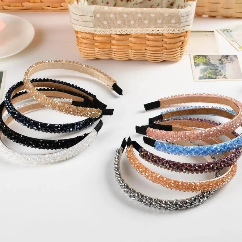 Full Crystal Luxury Hair Accessories Hairbands Sparkly Padded Rhinestones Headbands Headdress Black White Pink Women Headband
Full Crystal Luxury Hair Accessories Hairbands Sparkly Padded Rhinestones Headbands Headdress Black White Pink Women Headband
