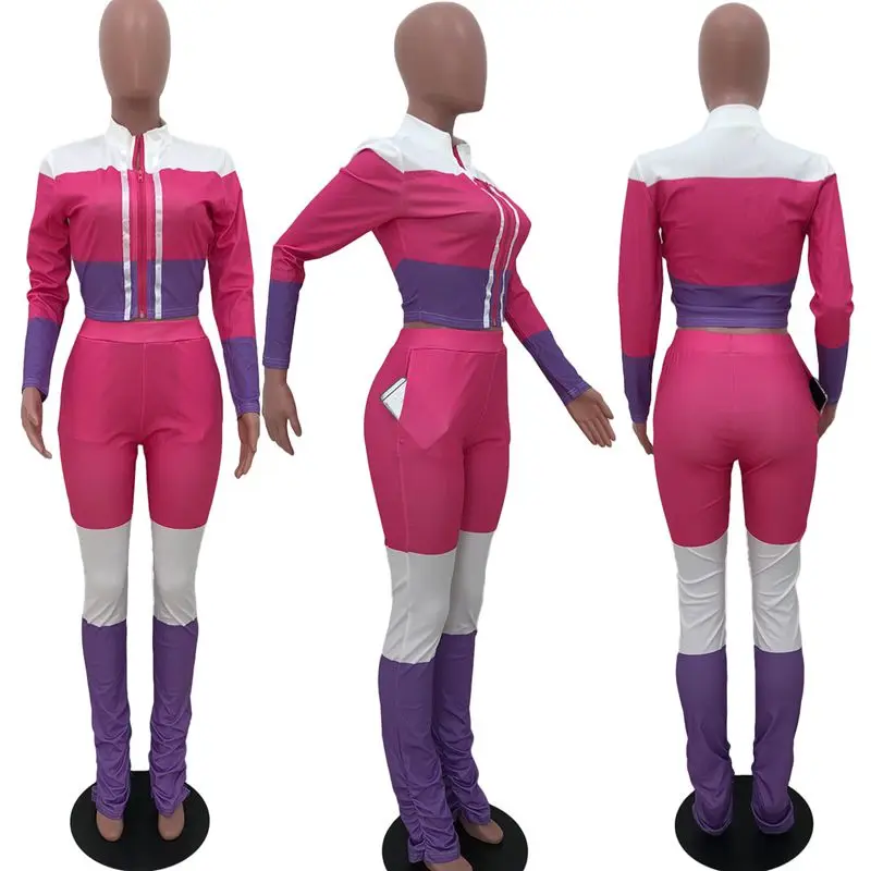 HAOYUAN Sexy Two Piece Set Jumpsuit Fall Clothes for Women Crop Top and Stacked Leggings Pant Club Outfits Bodycon Body Suits
HAOYUAN Sexy Two Piece Set Jumpsuit Fall Clothes for Women Crop Top and Stacked Leggings Pant Club Outfits Bodycon Body Suits