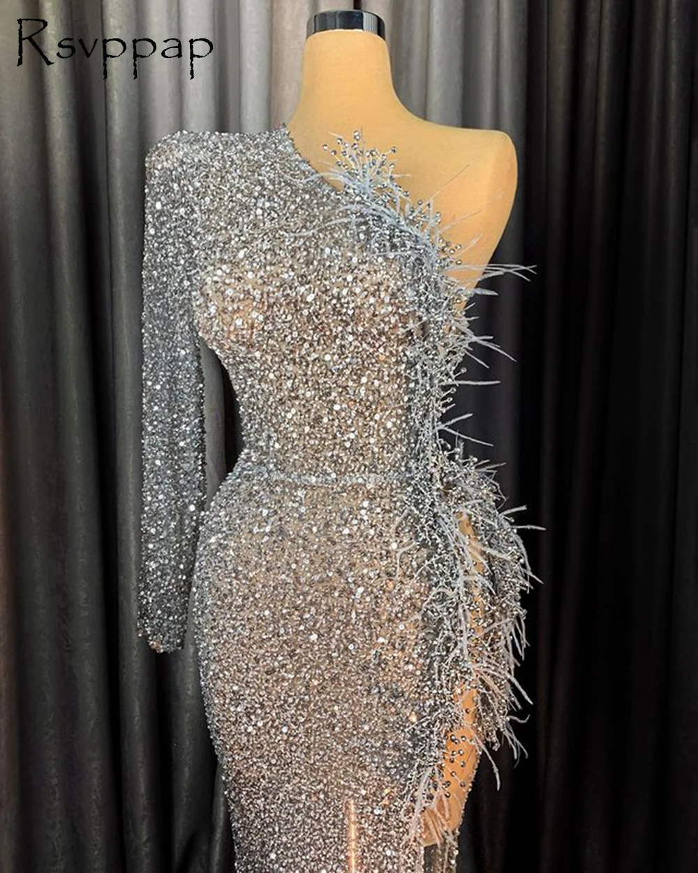 Luxury Long Evening Dresses 2021 One Shoulder Single Long Sleeve Sequined High Slit Sexy African Women Formal Party Gowns
Luxury Long Evening Dresses 2021 One Shoulder Single Long Sleeve Sequined High Slit Sexy African Women Formal Party Gowns