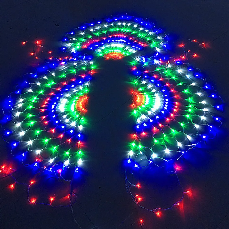 Thrisdar Peacock Net Mesh String Lights 3M*0.5M 424LED Christmas Net Fairy Lights Wedding Window Wall Curtain Icicle Light
Thrisdar Peacock Net Mesh String Lights 3M*0.5M 424LED Christmas Net Fairy Lights Wedding Window Wall Curtain Icicle Light