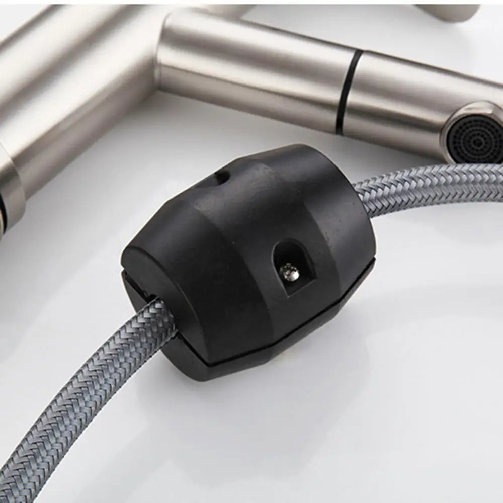 Single Handle Brushed Stainless Steel Faucet Sprayer with 4.9ft Flexible Hose for Kitchen Sink Washbasin 
Single Handle Brushed Stainless Steel Faucet Sprayer with 4.9ft Flexible Hose for Kitchen Sink Washbasin