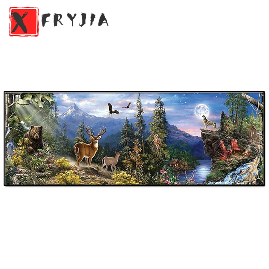 Full Square Round Drill Diy Diamond Painting Moon Animals Life Large Size 5d Embroidery Mosaic Cross Stitch Kits Craft decor
Full Square Round Drill Diy Diamond Painting Moon Animals Life Large Size 5d Embroidery Mosaic Cross Stitch Kits Craft decor