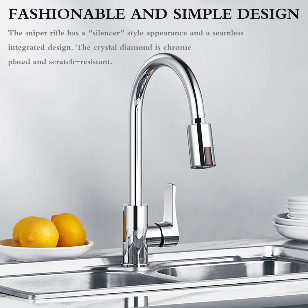 Intelligent Faucet Water-Saving Sensor Non-contact Faucet Infrared Sensor Adapter Kitchen Faucets Nozzle For Kitchen Bathroom
Intelligent Faucet Water-Saving Sensor Non-contact Faucet Infrared Sensor Adapter Kitchen Faucets Nozzle For Kitchen Bathroom