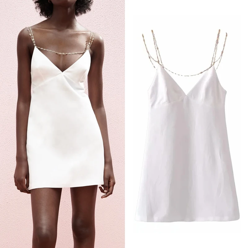 White Dress Women 2021 Rhinestone Strappy Short Woman Dresses Backless Slip Sexy Party Dresses Mini Summer Dress
White Dress Women 2021 Rhinestone Strappy Short Woman Dresses Backless Slip Sexy Party Dresses Mini Summer Dress