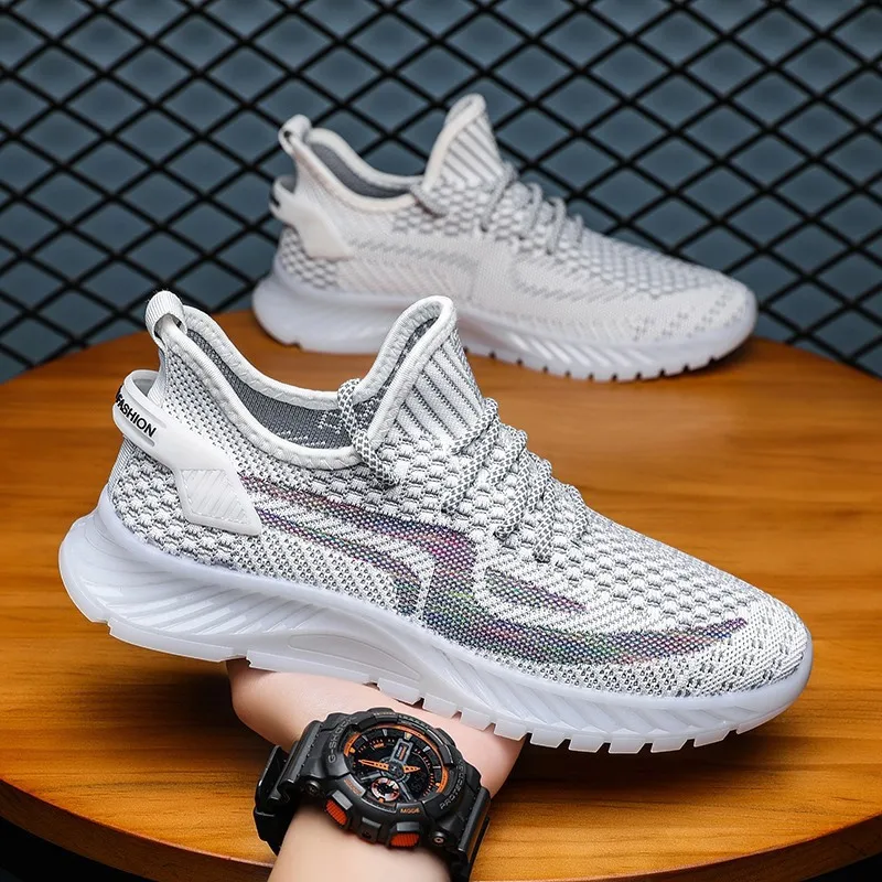 Summer Casual Running Shoes Comfortable Lightweight Sports Shoes Non-slip Fashion Breathable Men Round Toe Low-top Thick Bottom
Summer Casual Running Shoes Comfortable Lightweight Sports Shoes Non-slip Fashion Breathable Men Round Toe Low-top Thick Bottom