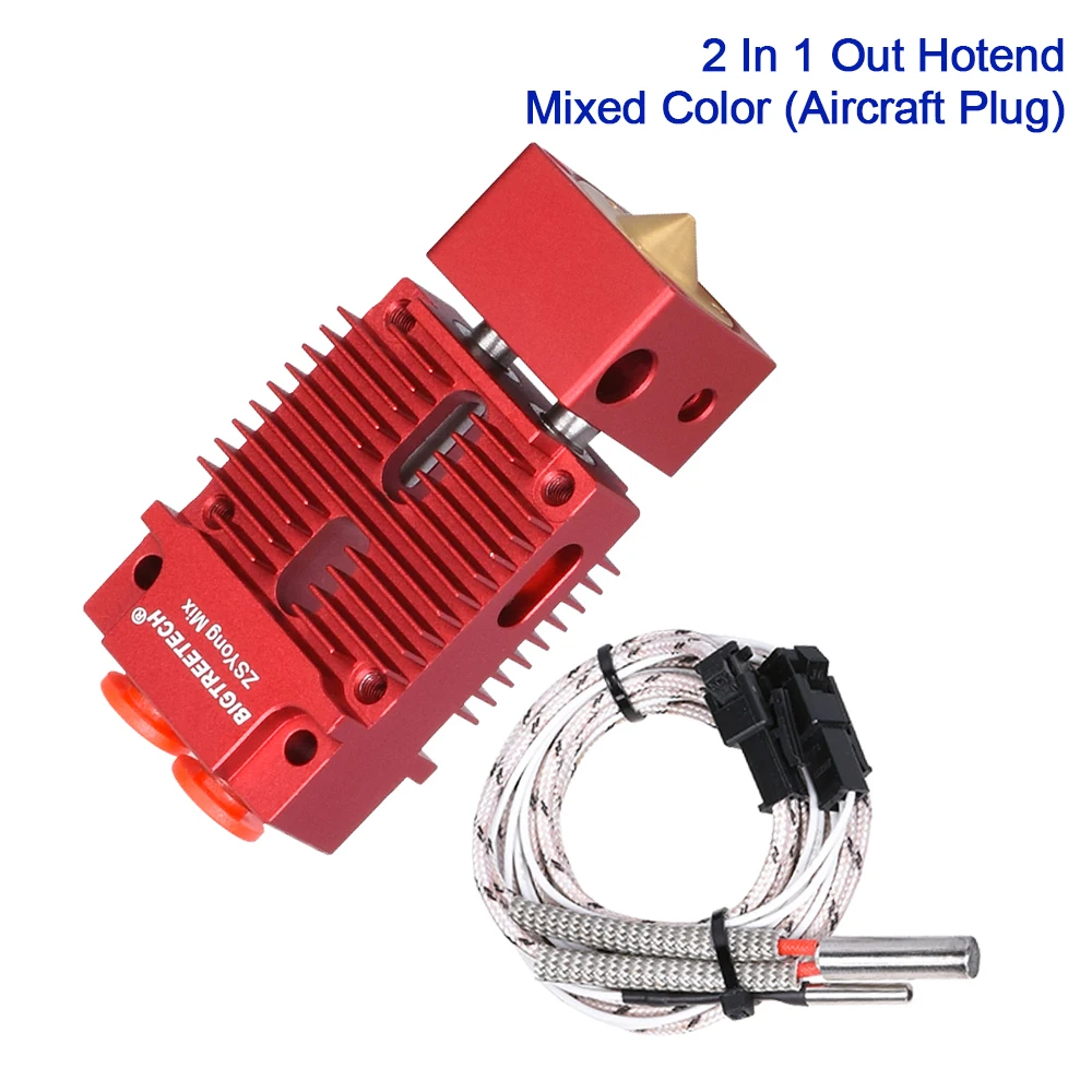 BIGTREETECH 2 In 1 Out Hotend Mixed Color 1.75MM Filament 3D Printer Parts J-head Bowden Extruder 12V 24V Heater For MK8 Titan
BIGTREETECH 2 In 1 Out Hotend Mixed Color 1.75MM Filament 3D Printer Parts J-head Bowden Extruder 12V 24V Heater For MK8 Titan