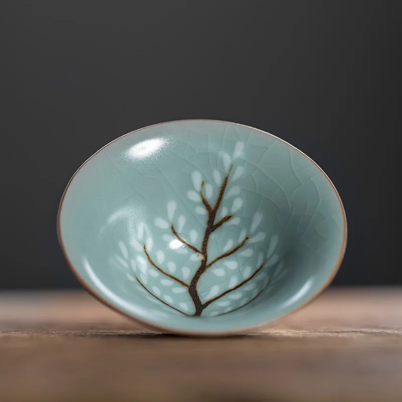 Ru Kiln Tea Cup Ceramic Master Cup Handmade Gracked Glaze Can Be Used To Raise Tea Cup Kung Fu Tea Set Single Cup Teacup Ceramic
Ru Kiln Tea Cup Ceramic Master Cup Handmade Gracked Glaze Can Be Used To Raise Tea Cup Kung Fu Tea Set Single Cup Teacup Ceramic