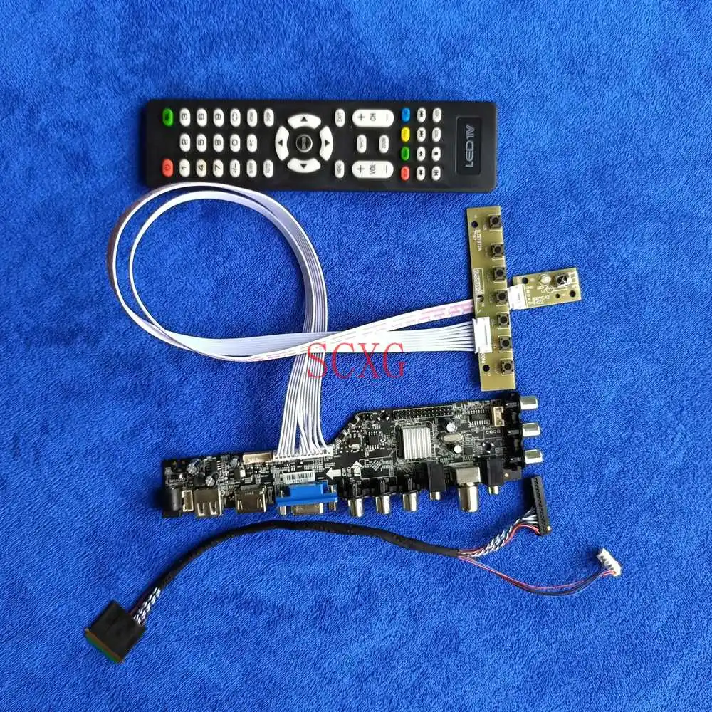 Kit HDMI-compatible DVB VGA USB AV For B140XTN01.3/B140XTN06.0/B140XTN06.1 LVDS 40-Pin Display drive card Digital WLED 1366*768
Kit HDMI-compatible DVB VGA USB AV For B140XTN01.3/B140XTN06.0/B140XTN06.1 LVDS 40-Pin Display drive card Digital WLED 1366*768