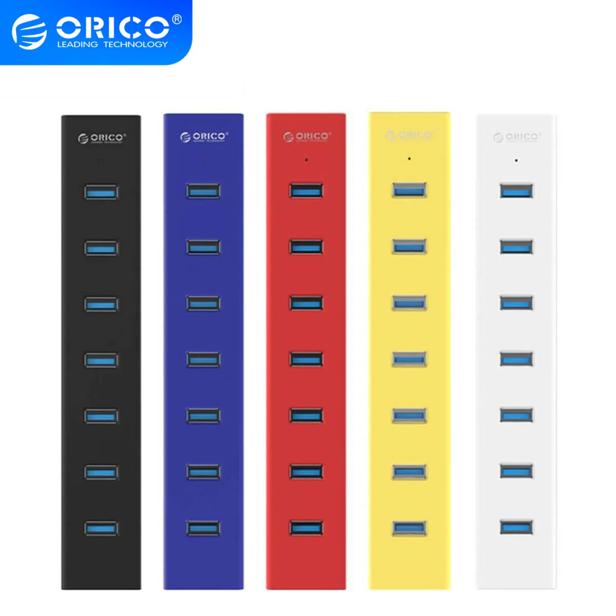 Высокоскоростной Концентратор ORICO H7013 с 7 портами USB 3 0 портативный Настольный usb
