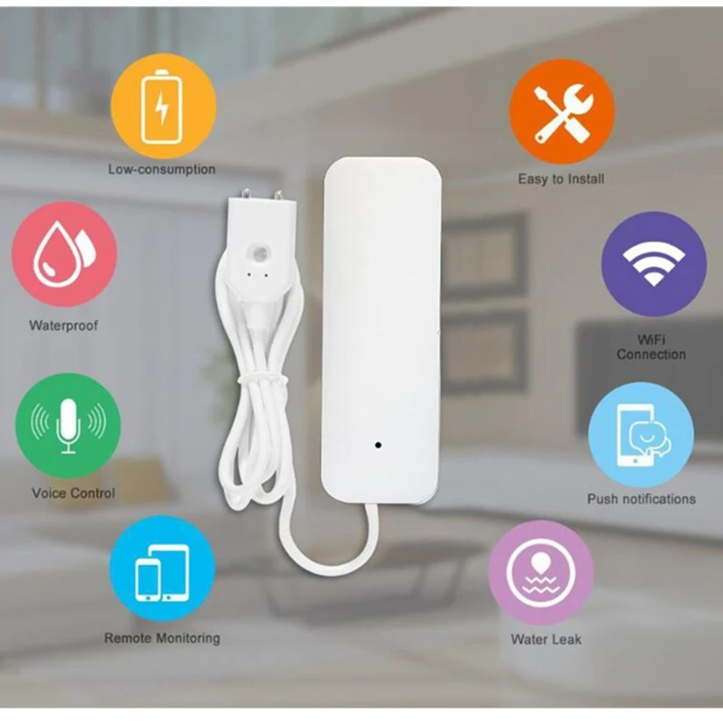 Smart Wifi Water Leakage Alarm Independent WIFI Water Leak Sensor Detector Flood Alert Overflow Security Alarm System Tuya
Smart Wifi Water Leakage Alarm Independent WIFI Water Leak Sensor Detector Flood Alert Overflow Security Alarm System Tuya