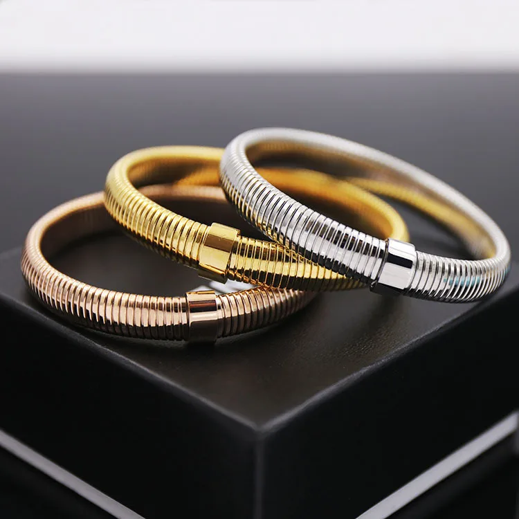 Female Snake Cuff Bracelet Titanium Steel Serpent Bangle Ophidian Wrist Accessories Fashion Hand Ornament Beauty Jewelry Women
Female Snake Cuff Bracelet Titanium Steel Serpent Bangle Ophidian Wrist Accessories Fashion Hand Ornament Beauty Jewelry Women