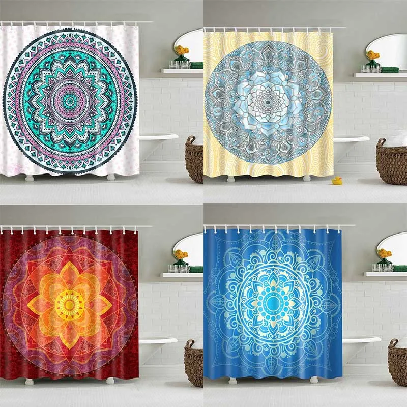 Indian Mandala Waterproof Shower Curtain Flower Printe Bohemian Bathroom Curtains Shower Wall Hanging Geometric Shower Curtains
Indian Mandala Waterproof Shower Curtain Flower Printe Bohemian Bathroom Curtains Shower Wall Hanging Geometric Shower Curtains