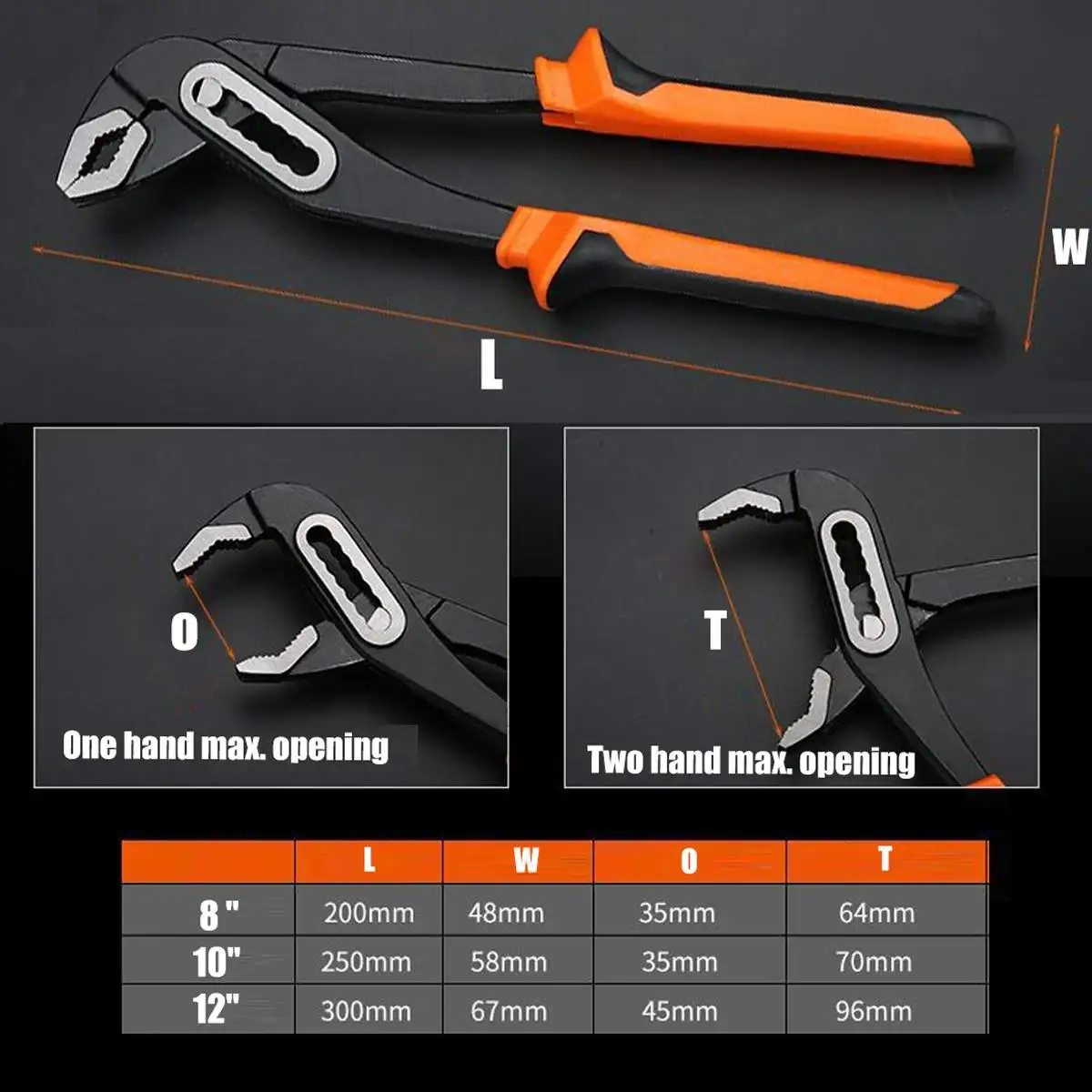 8/10/12 Inch Multi-function Alligator Pliers Heavy Duty Quick Pipe Wrenches Water Pump Pliers Grip Non-slip Hand Repair Tools
8/10/12 Inch Multi-function Alligator Pliers Heavy Duty Quick Pipe Wrenches Water Pump Pliers Grip Non-slip Hand Repair Tools