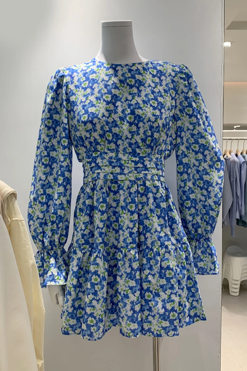 2021 New Spring Summer Long Sleeve Women Dresses Retro Design Folds Short A-line Dress Temperament Flare Sleeve Floral Dress
2021 New Spring Summer Long Sleeve Women Dresses Retro Design Folds Short A-line Dress Temperament Flare Sleeve Floral Dress