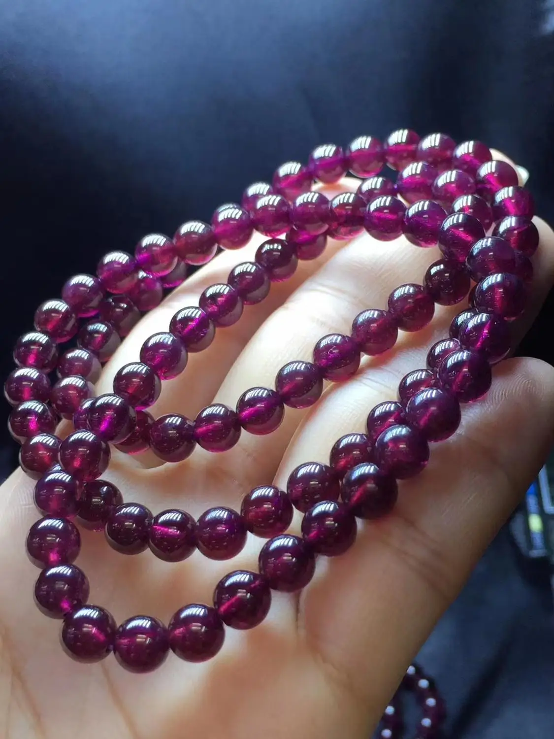 Genuine Natural Purple Garnet Quartz Crystal Clear Round Beads 3 Laps 6mm Stone Bracelet Rare Stone AAAAA
Genuine Natural Purple Garnet Quartz Crystal Clear Round Beads 3 Laps 6mm Stone Bracelet Rare Stone AAAAA