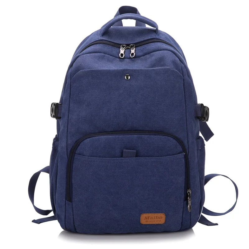 Холщовый рюкзак для мужчин Удобная дорожная и школьная сумка ноутбука винтажный