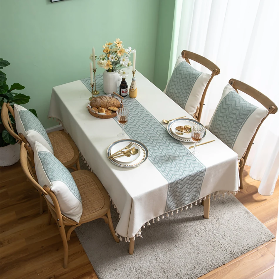 Geometric Tablecloth Wavy Tassel Polyester Dustproof Rectangular Coffee Table Living Room Bedroom Home Decoration Table Cover
Geometric Tablecloth Wavy Tassel Polyester Dustproof Rectangular Coffee Table Living Room Bedroom Home Decoration Table Cover