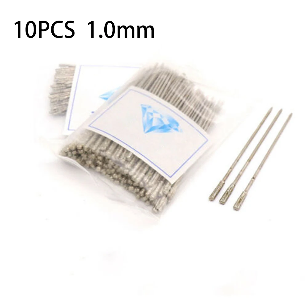 Diamond Coated Tipped Drill Bits 1mm 1.3mm 2mm 1.8mm 2.4mm 10pcs For Drilling Jade Agate Stone Crystal Jewelry Replacing Parts
Diamond Coated Tipped Drill Bits 1mm 1.3mm 2mm 1.8mm 2.4mm 10pcs For Drilling Jade Agate Stone Crystal Jewelry Replacing Parts