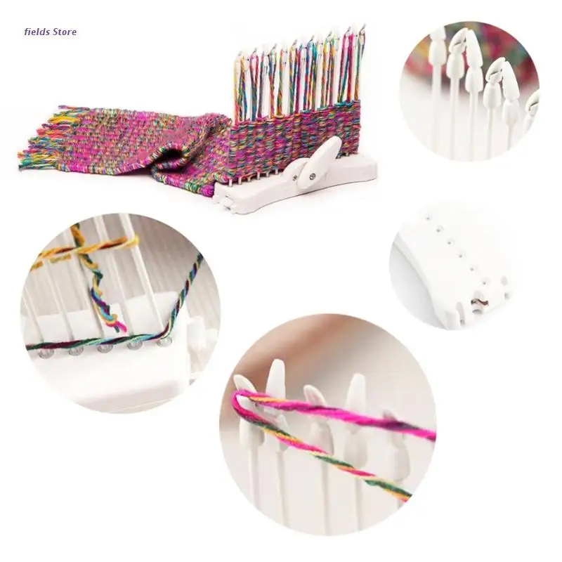 Scarf Knitting Machine Manual Scarves Weaving Loom Needles DIY Craft Wool Yarn Woven Knit Sewing Tool Children Educational
Scarf Knitting Machine Manual Scarves Weaving Loom Needles DIY Craft Wool Yarn Woven Knit Sewing Tool Children Educational