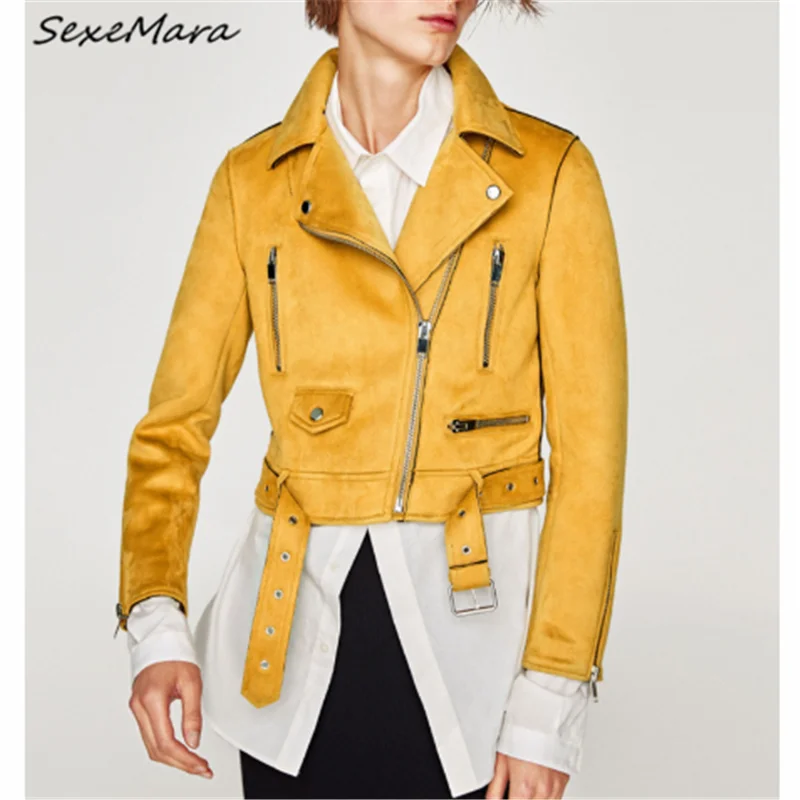 Sterrtwear Regular Fashion Jacket Plus Size 2019 Loose Solid Yellow Zippers Fall PU Jacket Women
Sterrtwear Regular Fashion Jacket Plus Size 2019 Loose Solid Yellow Zippers Fall PU Jacket Women