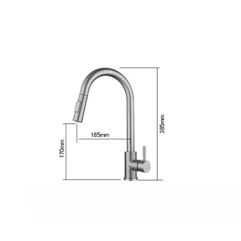Brushed Nickel Kitchen Faucet Single Hole Pull Out Kitchen Sink Mixer Tap 360 Degree Rotation Dual Outlet Water Modes Mixer Tap
Brushed Nickel Kitchen Faucet Single Hole Pull Out Kitchen Sink Mixer Tap 360 Degree Rotation Dual Outlet Water Modes Mixer Tap