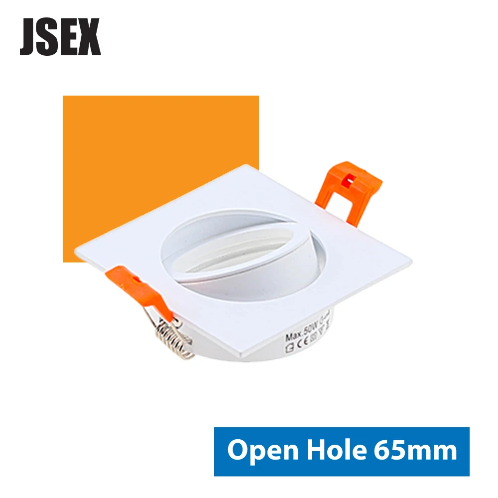 JSEX Recessed Light LED Ceiling Cutout 65mm Square Fixtures Frame GU10 MR16 Spotlight Bulbs White/Black/Silver
JSEX Recessed Light LED Ceiling Cutout 65mm Square Fixtures Frame GU10 MR16 Spotlight Bulbs White/Black/Silver