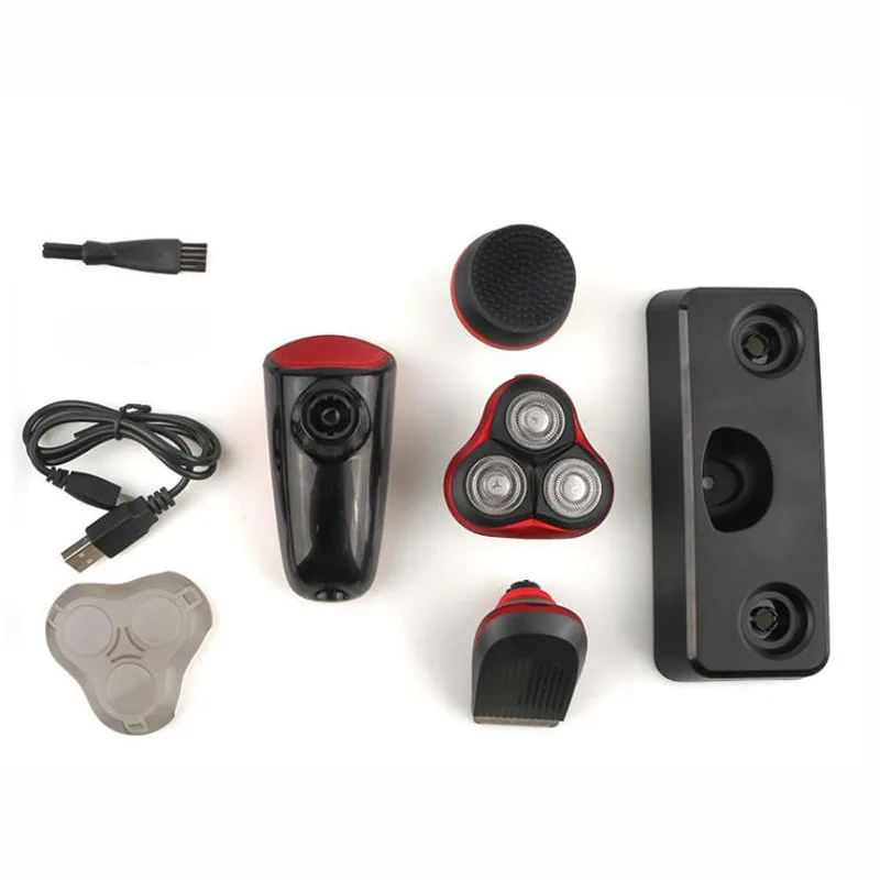 rechargeable electric Shaver triple floating Blade Razor baldhead beard hair trimmer hair clipper haircut facial cleanser
rechargeable electric Shaver triple floating Blade Razor baldhead beard hair trimmer hair clipper haircut facial cleanser