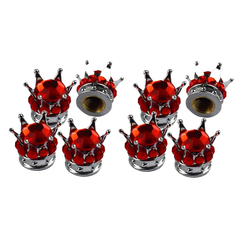 8x Bling Diamond Crown Dust Valve Caps Tyre Valve Stems Dust Cap for Vehicle
8x Bling Diamond Crown Dust Valve Caps Tyre Valve Stems Dust Cap for Vehicle
