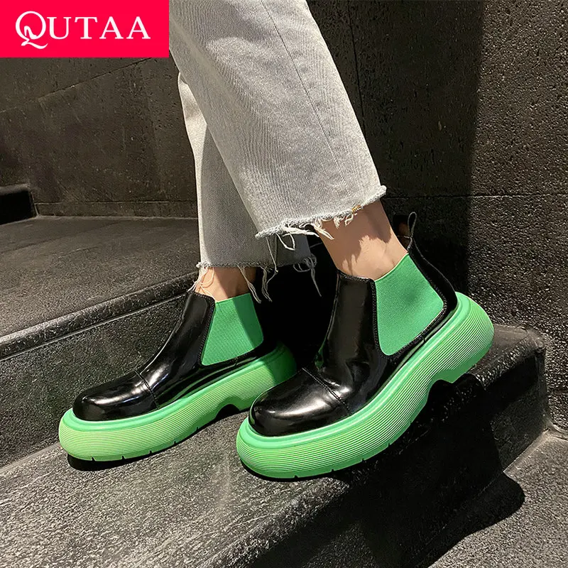 QUTAA/2022 г. Осенне-зимние ботильоны качественная женская обувь из коровьей кожи с круглым носком модные короткие ботинки на квадратном каблук...
QUTAA/2022 г. Осенне-зимние ботильоны качественная женская обувь из коровьей кожи с круглым носком модные короткие ботинки на квадратном каблук...