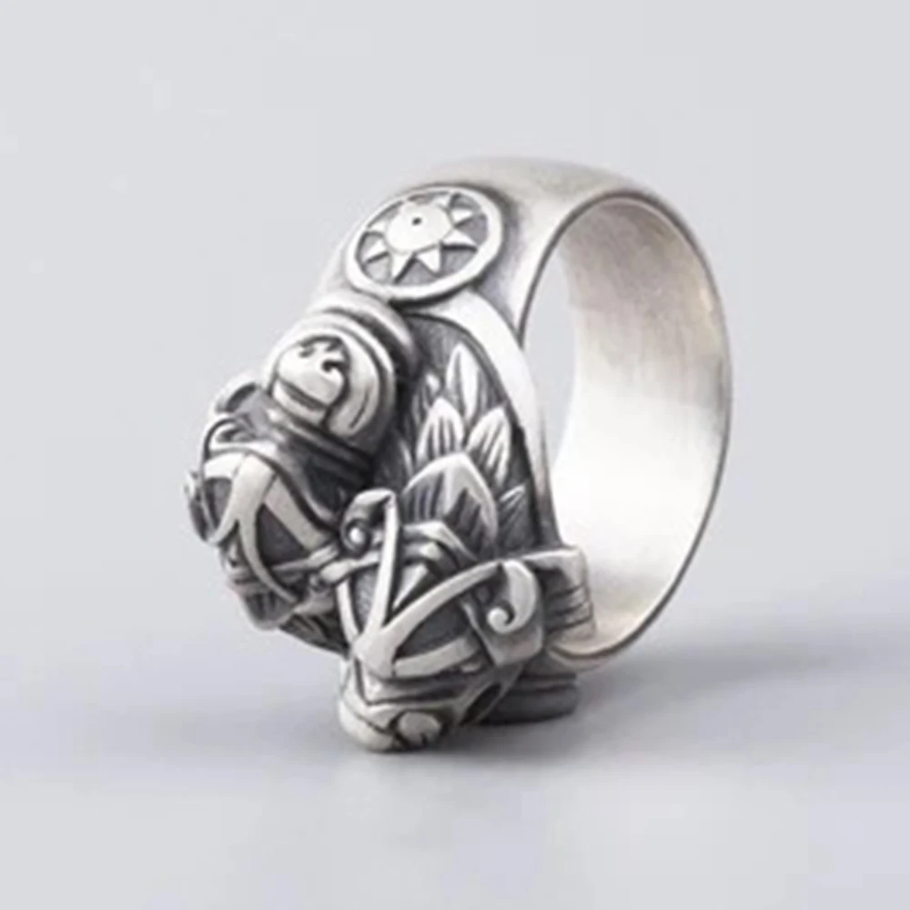 Pure tin jewelry personality wide version creative men's popular large size wolf ring trend fashion cool ethnic style
Pure tin jewelry personality wide version creative men's popular large size wolf ring trend fashion cool ethnic style