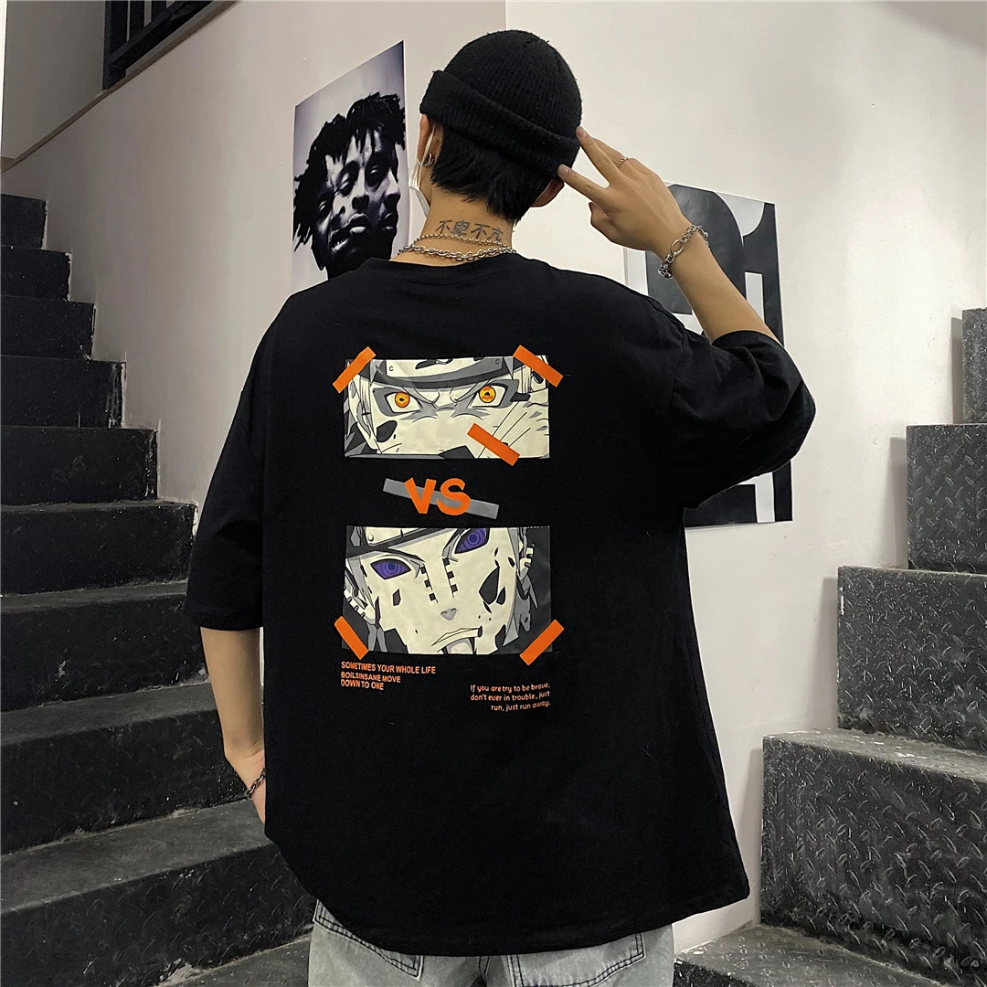 Harajuku Style Cartoon Anime Print T-shirt Loose Streetwear Men and Women T-shirt New Summer Couple Tops
Harajuku Style Cartoon Anime Print T-shirt Loose Streetwear Men and Women T-shirt New Summer Couple Tops