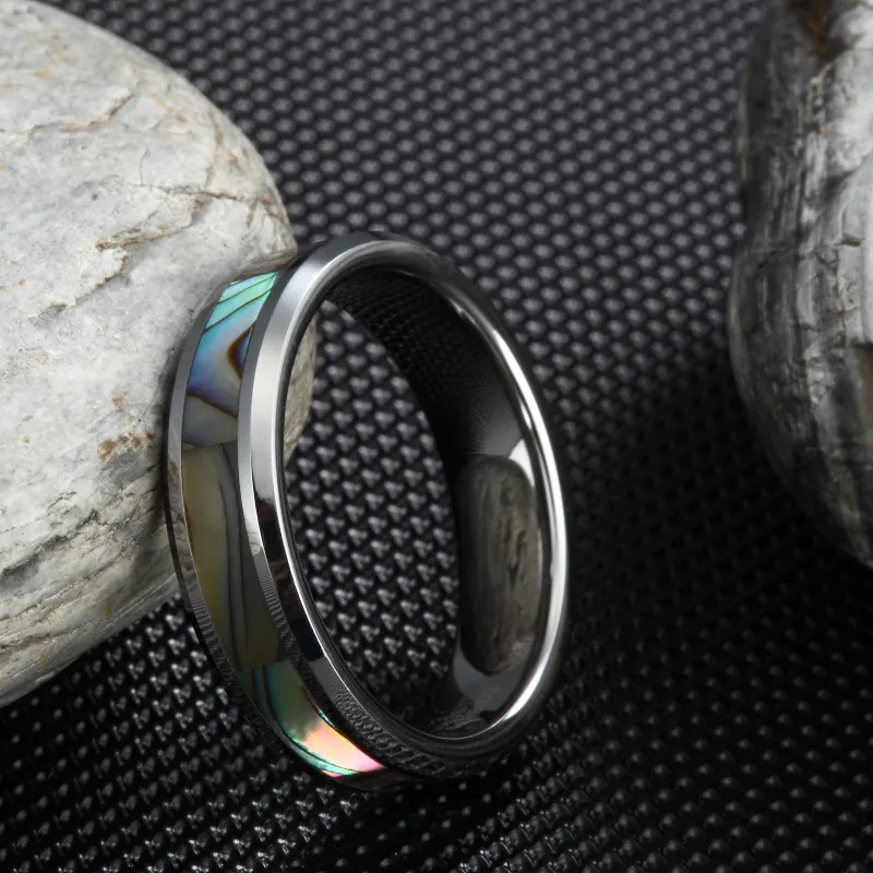 6mm Shell Women Rings Brand Designer Jewelry Polished Tungsten Carbide Abalone Shell Inlay Engagement Ring Female Wedding Band
6mm Shell Women Rings Brand Designer Jewelry Polished Tungsten Carbide Abalone Shell Inlay Engagement Ring Female Wedding Band
