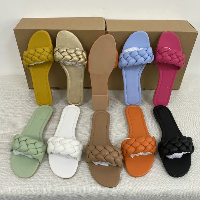 Summer Sandals New 2021 Flat Bottom Fashion Women Slides Big Size 36-41 Slip On Sandals Woman Outside Beach Flat Designer Shoes
Summer Sandals New 2021 Flat Bottom Fashion Women Slides Big Size 36-41 Slip On Sandals Woman Outside Beach Flat Designer Shoes