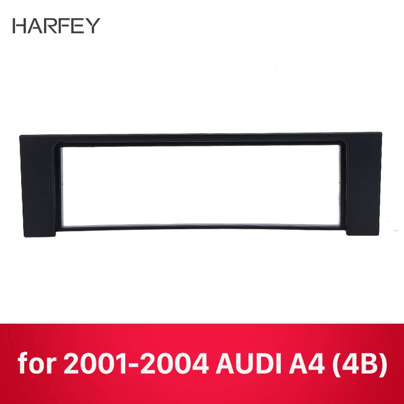 Фото Harfey 1 Din DVD рамка стерео в черном автомобильном радио лицевая приборная панель для