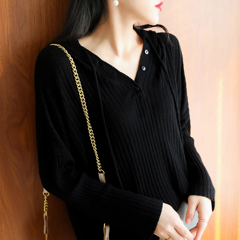 MVLYFLRT Autumn and Winter New 100% Pure Wool Sweater Woman Loose Casual Large Size Knitted Cashmere Sweater Sweater Thick Warm 
MVLYFLRT Autumn and Winter New 100% Pure Wool Sweater Woman Loose Casual Large Size Knitted Cashmere Sweater Sweater Thick Warm