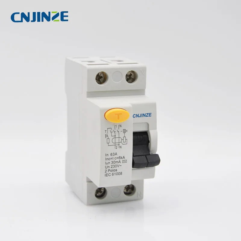 Автоматический выключатель A Type 63A RCBO LE 1P + N 230 В ~ 50 Гц/60 Гц остаточного тока с