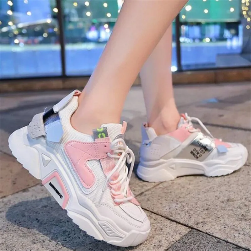 Дизайнерские женские повседневные туфли, дышащие Универсальные женские кроссовки на толстой подошве, модная женская обувь
Дизайнерские женские повседневные туфли, дышащие Универсальные женские кроссовки на толстой подошве, модная женская обувь