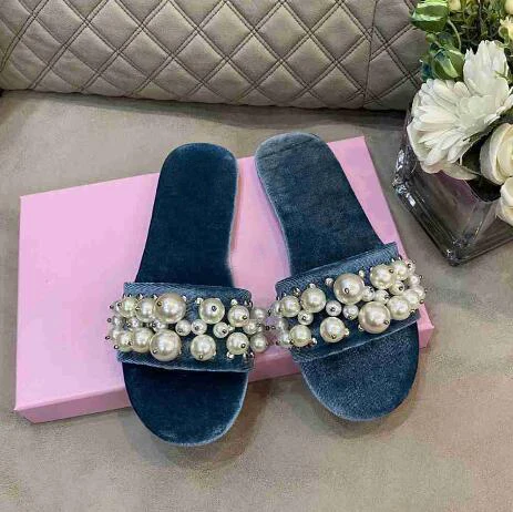 BONJEAN Open Toe Flat Shoes Sexy Velvet Pearls Beaded Flat Sandals Women Summer Flat Shoes Black Pink Blue
BONJEAN Open Toe Flat Shoes Sexy Velvet Pearls Beaded Flat Sandals Women Summer Flat Shoes Black Pink Blue
